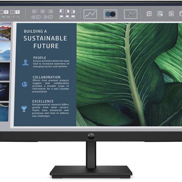 Monitor - HP - LED-backlit LCD monitor - 23.8"