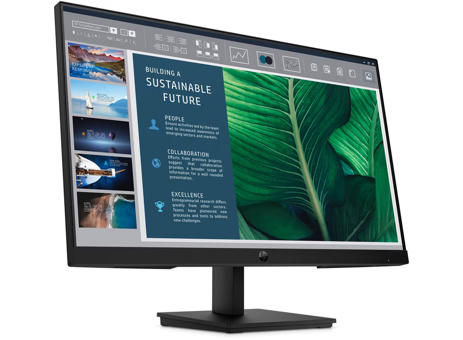 Monitor - HP - LED-backlit LCD monitor - 23.8