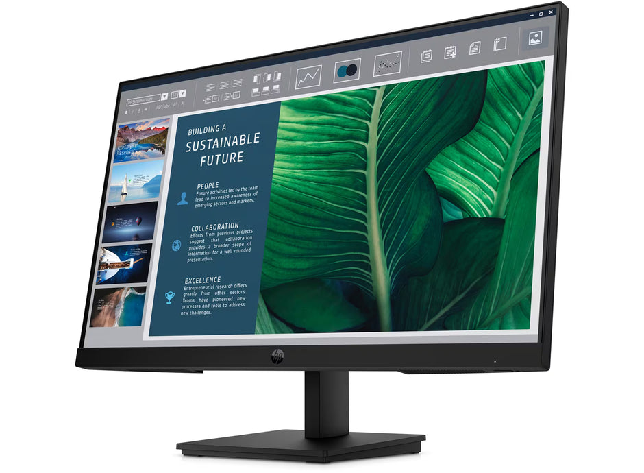 Monitor - HP - LED-backlit LCD monitor - 23.8