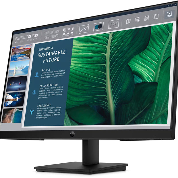 Monitor - HP - LED-backlit LCD monitor - 23.8"
