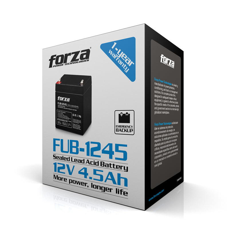 Batería de Respaldo Forza FUB-1245 - Batería - 12 V