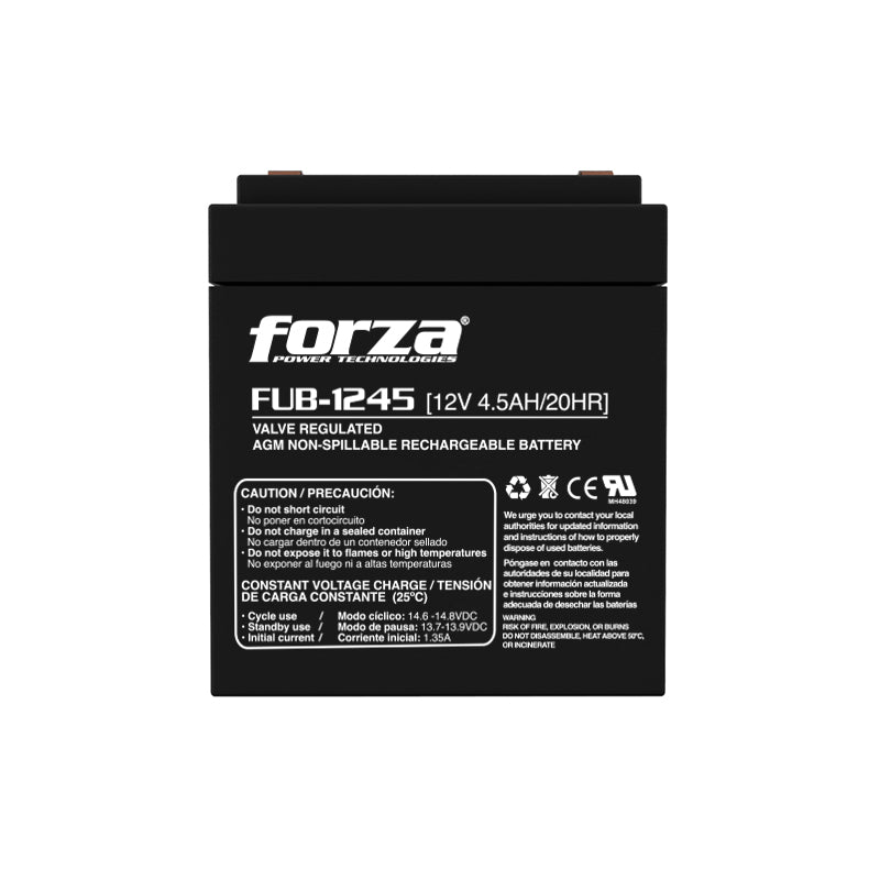 Batería de Respaldo Forza FUB-1245 - Batería - 12 V