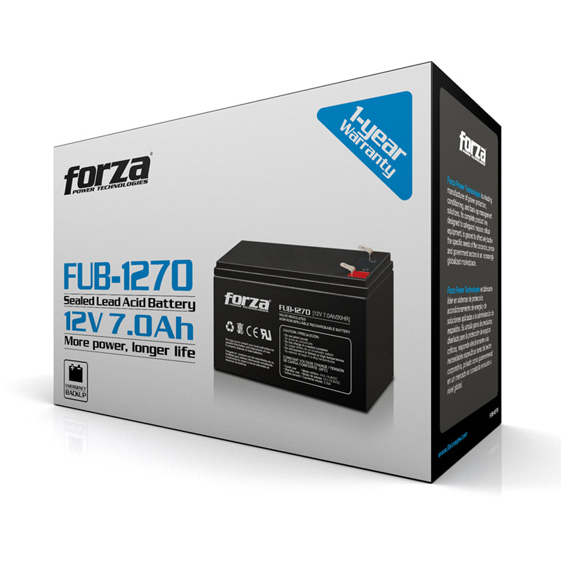Batería de Respaldo Forza FUB-1270 - Batería - 12V