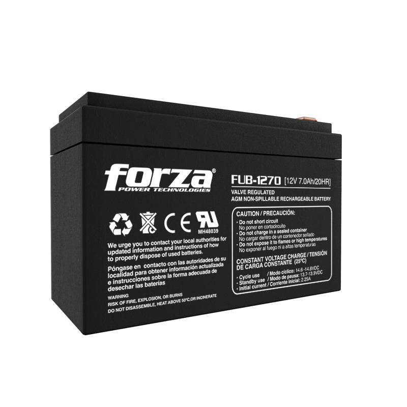 Batería de Respaldo Forza FUB-1270 - Batería - 12V