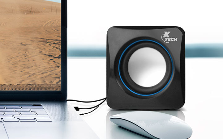 Bocina Xtech XTS-110 | Sistema de Audio 2.0 – USB, 6 W RMS, Diseño Compacto