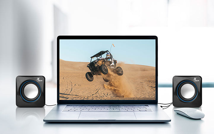 Bocina Xtech XTS-110 | Sistema de Audio 2.0 – USB, 6 W RMS, Diseño Compacto