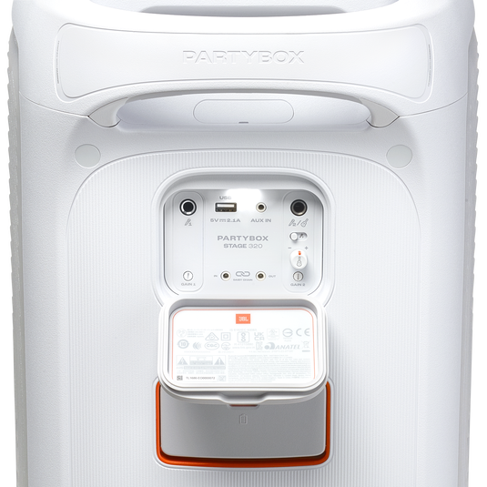 Bocina JBL PartyBox Stage 320 | Bluetooth 5.4 – 240 W RMS + Luces LED y Batería Reemplazable