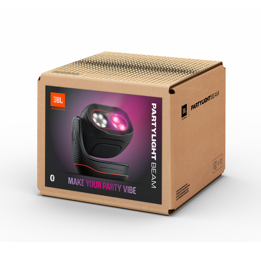 JBL PartyLight Beam | Light Projector LED RGB – Compatible con PartyBox, Auracast, 20 W