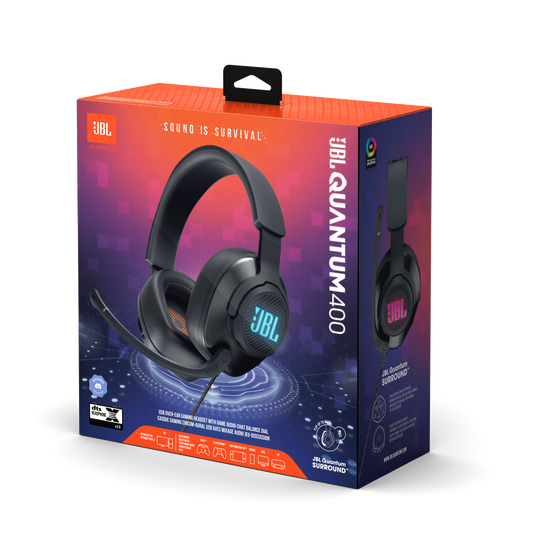 Audífonos -JBL Quantum 400 – Headset Gamer Over-Ear