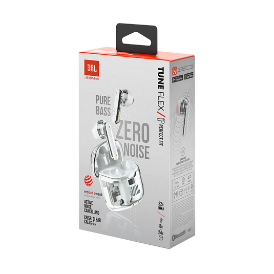 Audífonos - JBL Tune Flex Ghost Edition – Audífonos True Wireless Transparentes