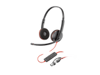 Audífonos-HP Poly Blackwire 3220 – Headset Profesional Estéreo USB-C con adaptador USB-C/A