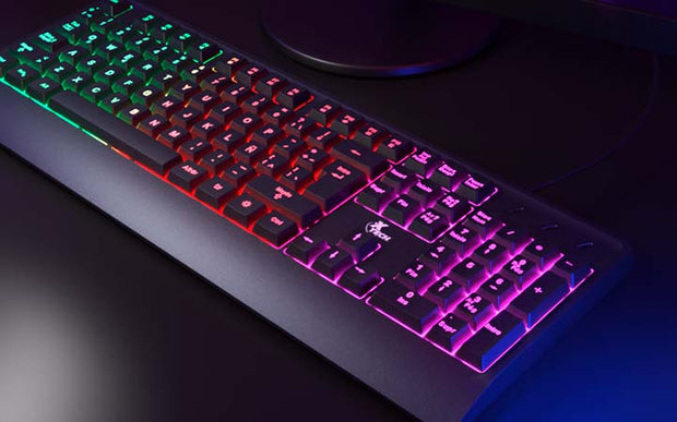 Teclado Gamer KlipXtreme Chevalier con Iluminación RGB Multicolor