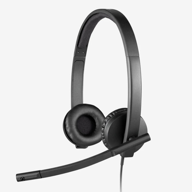 Audífonos-Logitech H570e – Auriculares Estéreo con Micrófono y Cancelación de Ruido (USB)