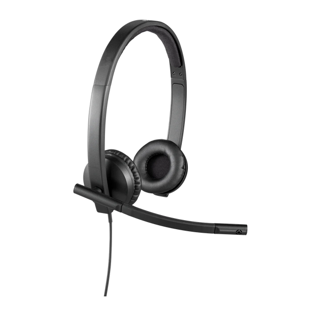 Audífonos-Logitech H570e – Auriculares Estéreo con Micrófono y Cancelación de Ruido (USB)