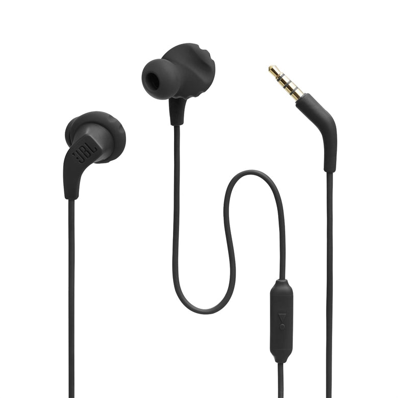 Audífonos - JBL Endurance RUN 2 – Auriculares Deportivos In-Ear con Cable 3.5mm (Negro)