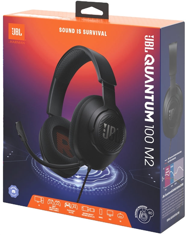 Audífonos - JBL Quantum 100 Gen 2 (100M2) – Headset Gamer Multiplataforma