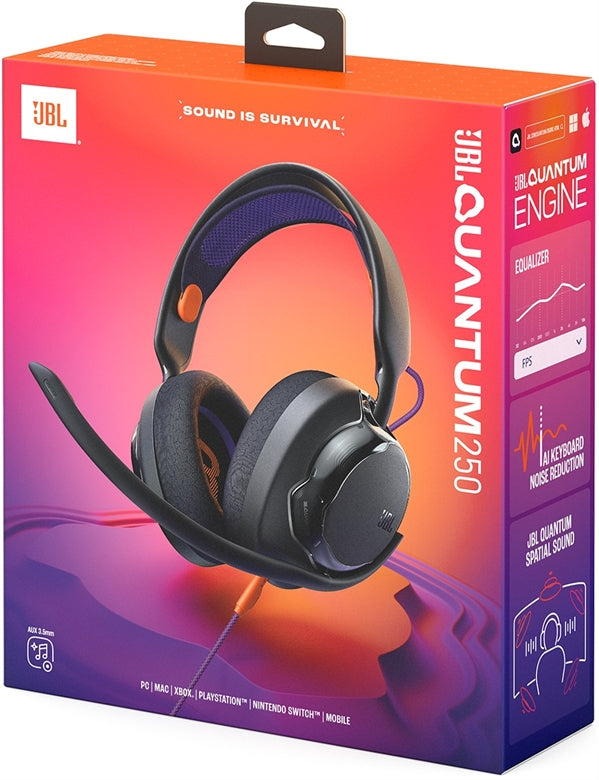 Audífonos - JBL Quantum 250 – Headset Gamer Multiplataforma