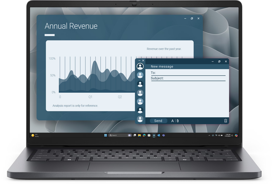 Laptops (Portátiles) – Dell Pro - Notebook - 14"-AMD Ryzen™ 5 Pro 340-16GB-512GB SSD